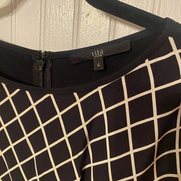 Tibi windowpane pattern shift dress - Picture 2 of 7